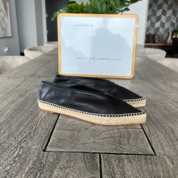 Celine made in Italy soft Italian leather 10M(40) pointed toe espadrilles flats - Picture 11 of 16